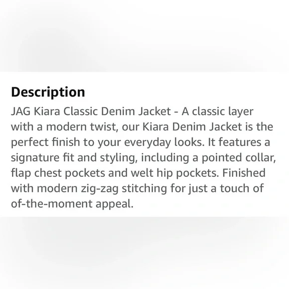 ‼️JAG KIARA WHITE DENIM JACKET - Picture 4 of 7